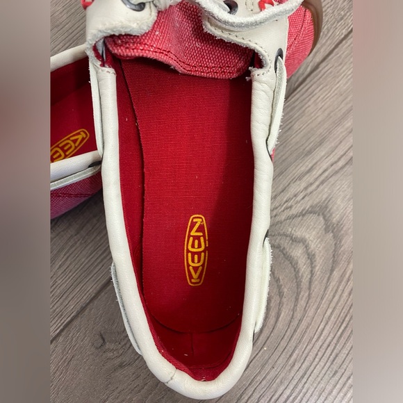 NEW KEEN CATALINA Women Canvas Boat Shoe 5 EUR 35 Leather Trim Comfort Nautical - Picture 8 of 13
